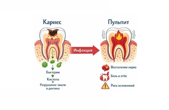 Лечение пульпита постоянного зуба у ребенка