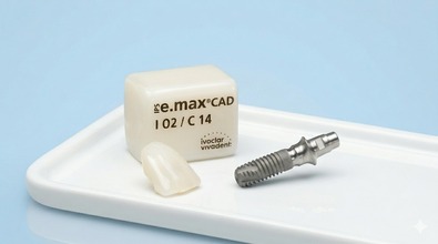 Е-Мах коронка на имплант