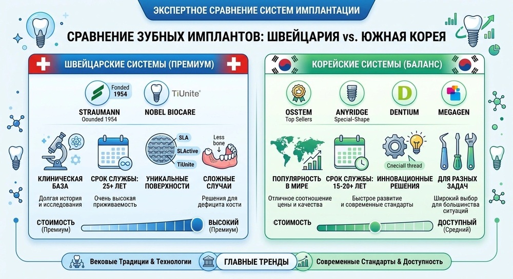 Сравнение имплантов
